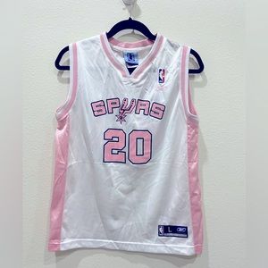 Ladies NBA 4 Her Reebok San Antonio Spurs Jersey #20 Ginobili size Large